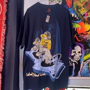 vintage 90’s/y2k size XL school of hard knocks mens t shirt NWT unworn hiphop